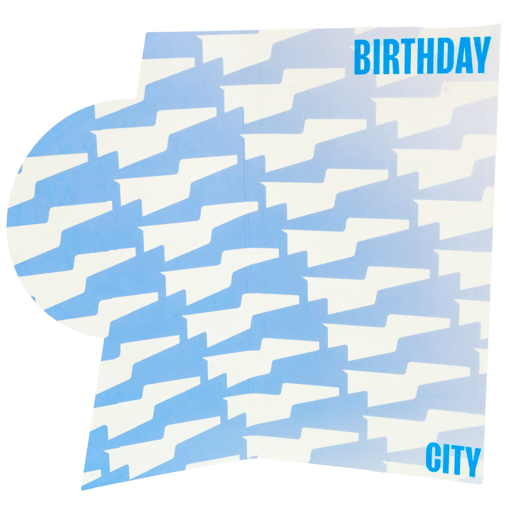 Manchester City FC Crest Birthday Card LKT Sport Football>Premier League>Manchester City FC Greeting Cards