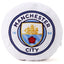 Manchester City FC Crest Cushion LKT Sport White luxury Man City crest shaped cushionSoft and velvety plush feel compact cushion100% PolyesterOfficial licensed productApprox 30cm x 30cm x10 cm Throw Pillows