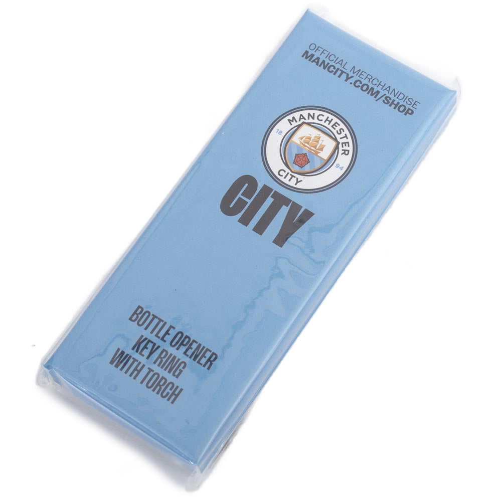 Manchester City FC Keyring Torch Bottle Opener LKT Sport Football>Premier League>Manchester City FC Keychains