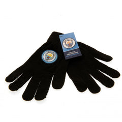 Manchester City FC Knitted Gloves Junior LKT Sport Football>Premier League>Manchester City FC Gloves & Mittens