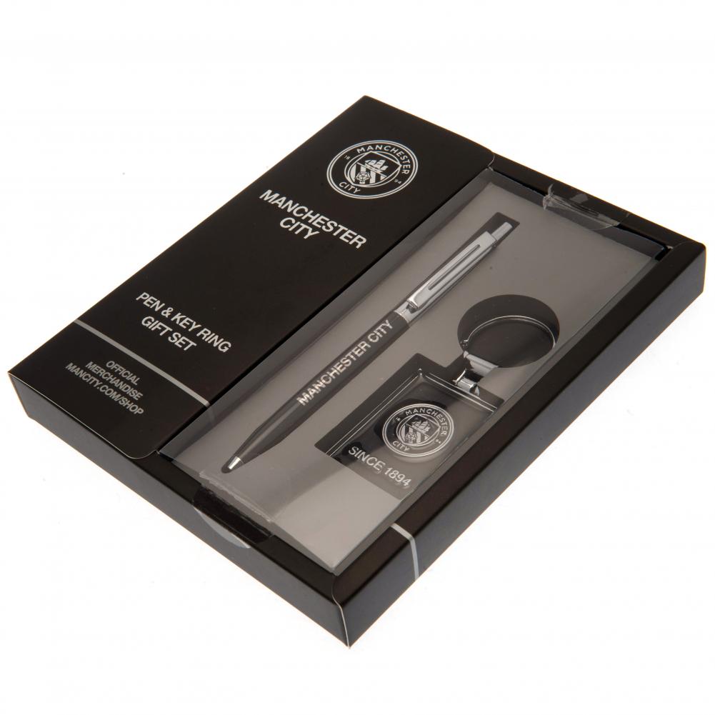 Manchester City FC Pen & Keyring Set LKT Sport Football>Premier League>Manchester City FC Pen & Pencil Sets