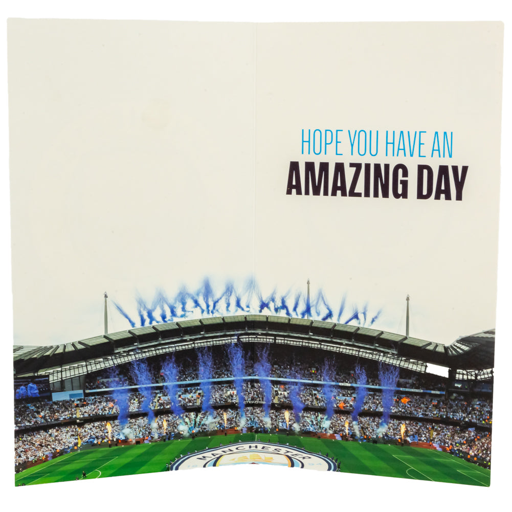 Manchester City FC Personalised Birthday Card LKT Sport Football>Premier League>Manchester City FC Greeting Cards