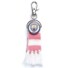Manchester City FC Pink Bar Scarf Bag Charm LKT Sport Football>Premier League>Manchester City FC Keychains