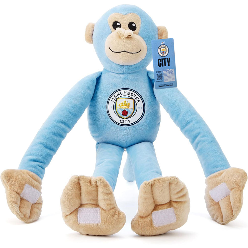 Manchester City FC Plush Hanging Monkey LKT Sport Football>Premier League>Manchester City FC Stuffed Animals
