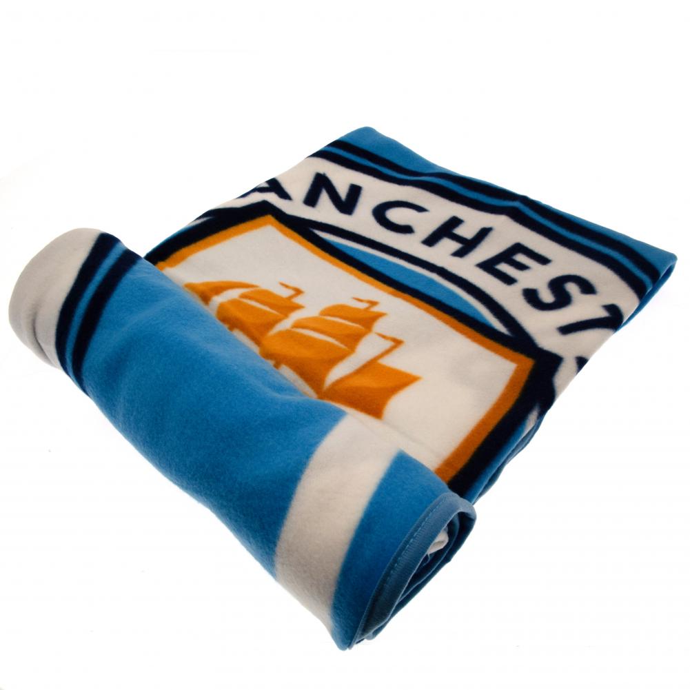Manchester City FC Pulse Fleece Blanket LKT Sport Football>Premier League>Manchester City FC Throw Blankets