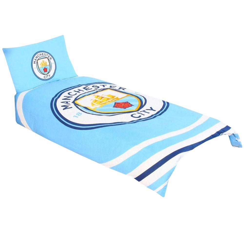 Manchester City FC Pulse Single Duvet Set LKT Sport Football>Premier League>Manchester City FC Duvet Covers