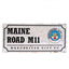 Manchester City FC Retro Street Sign LKT Sport Gloss finish design stamped metal wall sign Etihad Stadium road sign, the home of Man City FC on a rustic look background Ready to hang on the wall with four small holes for fixing Official licensed product A
