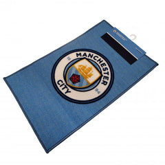 Manchester City FC Rug LKT Sport Bright colourful bedroom rug featuring a large central club crest Made from 100% polyamide with a non-slip backing Machine washable Official licensed product Approx 80cm x 50cm On a header card Rugs