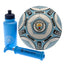 Manchester City FC Signature Gift Set LKT Sport Signed training equipment gift setContaining a size 5 PVC footballA 500ml water bottleAnd a mini hand pumpOfficial licensed productBottle approx 19cm tall, 8cm in diameter and 500mlPump approx 19cm long, 3cm