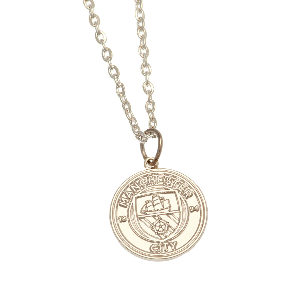 Manchester City FC Silver Plated Boxed Pendant LKT Sport Football>Premier League>Manchester City FC