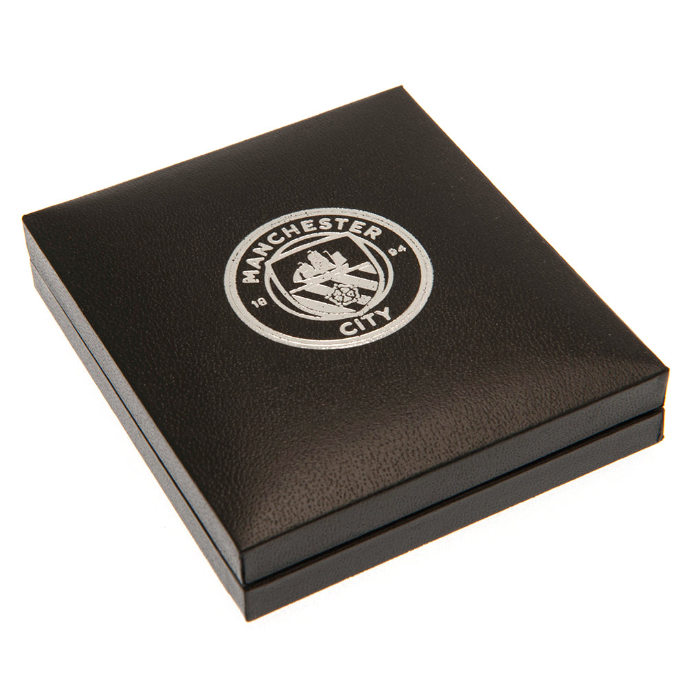 Manchester City FC Silver Plated Boxed Pendant LKT Sport Football>Premier League>Manchester City FC