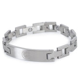 Manchester City FC Stainless Steel Bracelet LKT Sport Classic design stainless steel link braceletFeaturing a club crest engraved plateOfficial licensed productApprox 22cm x 1cm Bracelets