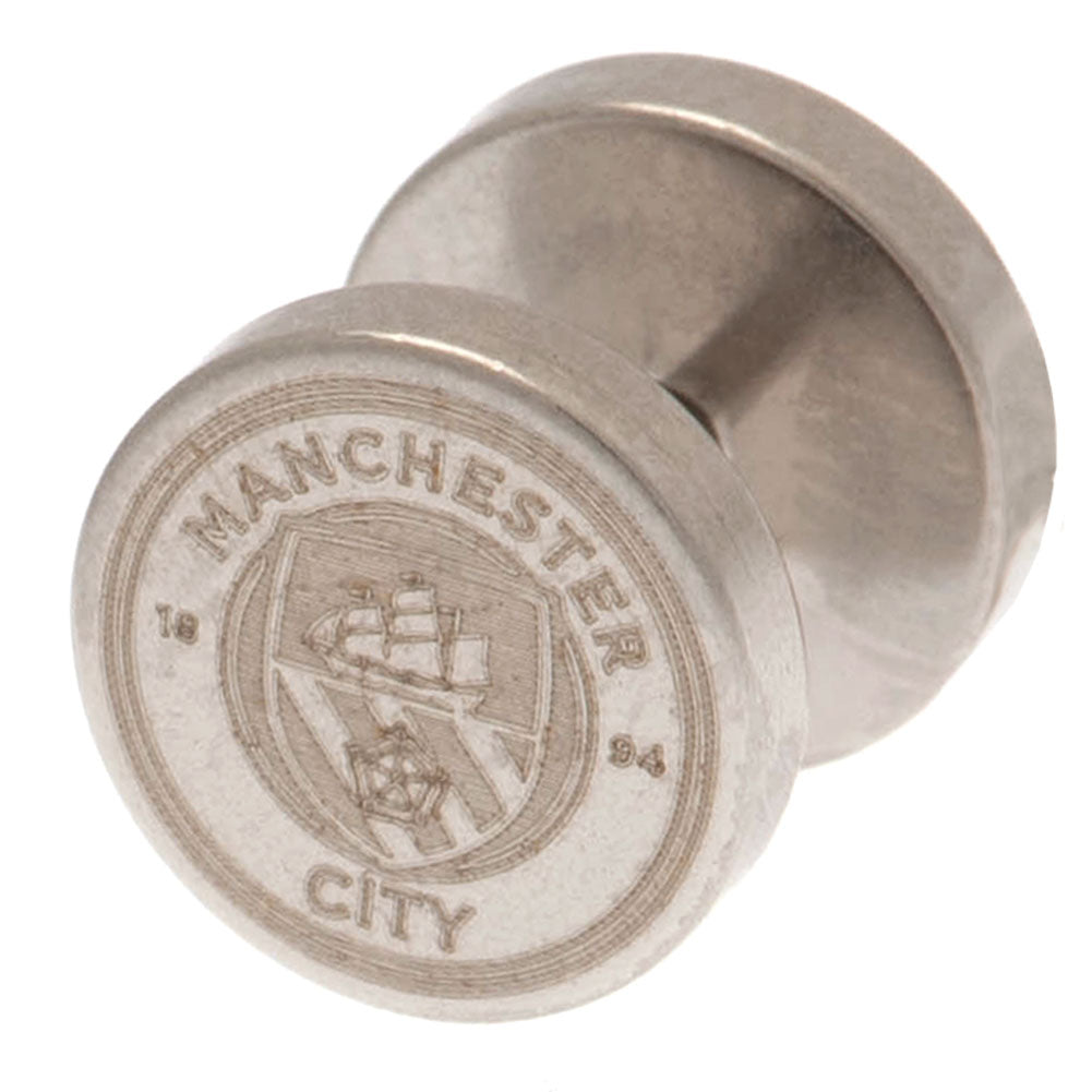 Manchester City FC Stainless Steel Stud Earring LKT Sport Football>Premier League>Manchester City FC Earrings