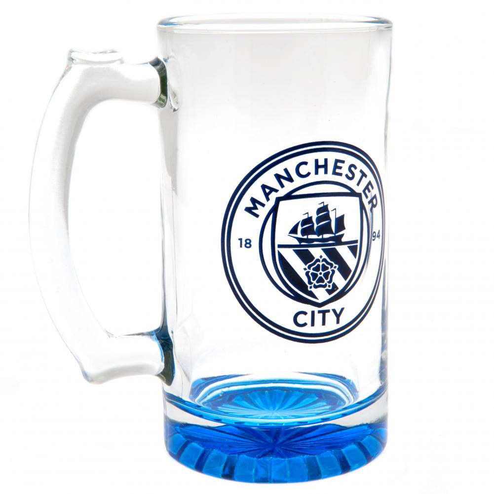 Manchester City FC Stein Glass Tankard LKT Sport Football>Premier League>Manchester City FC Beer Glasses