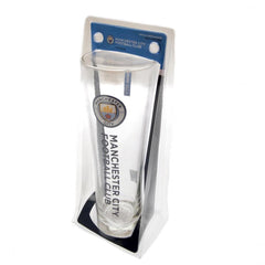 Manchester City FC Tall Beer Glass LKT Sport Football>Premier League>Manchester City FC Beer Glasses