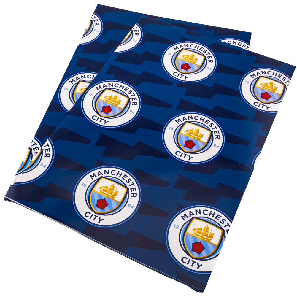 Manchester City FC Text Gift Wrap LKT Sport Football>Premier League>Manchester City FC Gift Wrapping