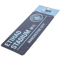 Manchester City FC Two Tone Street Sign LKT Sport Football>Premier League>Manchester City FC Novelty Signs