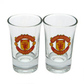 Manchester United FC 2pk Shot Glass Set LKT Sport Football>Premier League>Manchester United FC Shot Glasses
