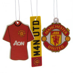 Manchester United FC 3pk Air Freshener LKT Sport Football>Premier League>Manchester United FC Vehicle Air Fresheners