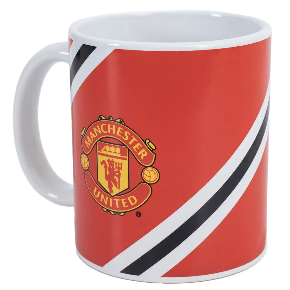 Manchester United FC Core Stripe Mug LKT Sport Football>Premier League>Manchester United FC Mugs