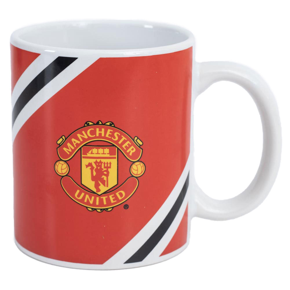 Manchester United FC Core Stripe Mug LKT Sport Football>Premier League>Manchester United FC Mugs