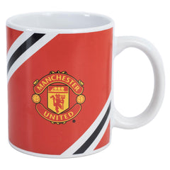 Manchester United FC Core Stripe Mug LKT Sport Football>Premier League>Manchester United FC Mugs