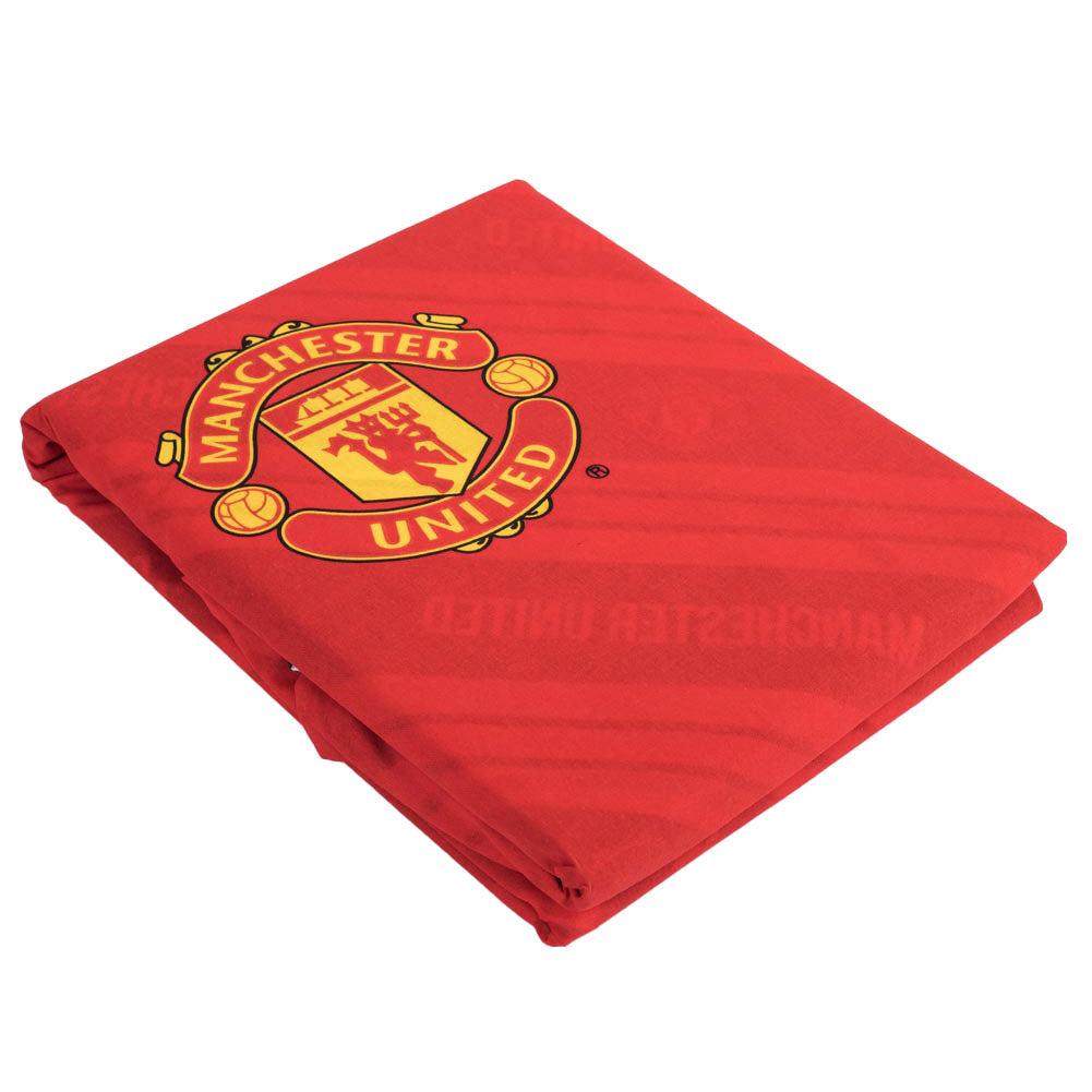 Manchester United FC Core Stripe Single Duvet Set LKT Sport Football>Premier League>Manchester United FC Duvet Covers