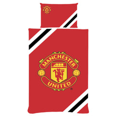 Manchester United FC Core Stripe Single Duvet Set LKT Sport Football>Premier League>Manchester United FC Duvet Covers