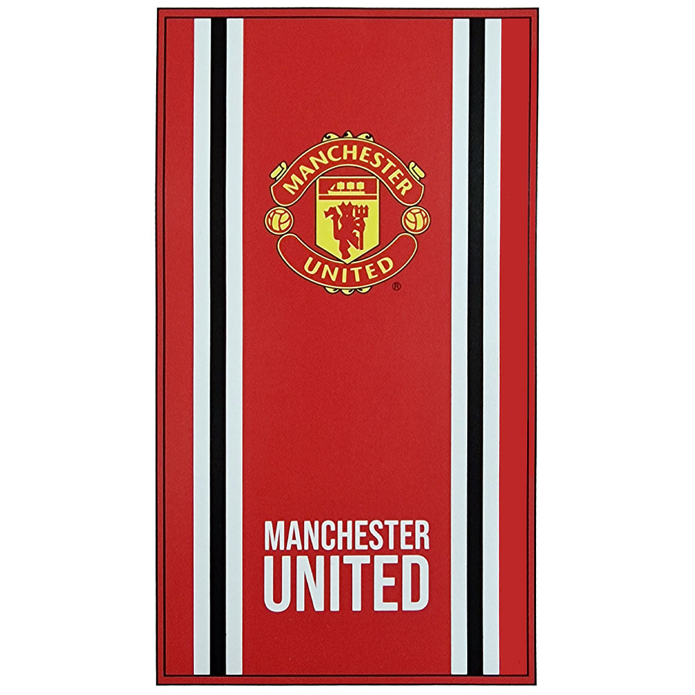 Manchester United FC Core Stripe Towel LKT Sport Football>Premier League>Manchester United FC