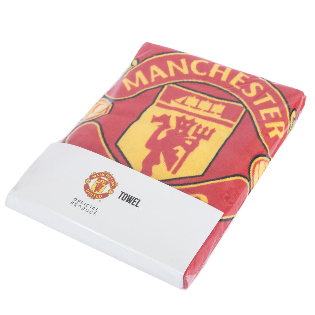 Manchester United FC Core Stripe Towel LKT Sport Football>Premier League>Manchester United FC