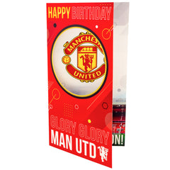 Manchester United FC Glory Glory Birthday Card LKT Sport Football>Premier League>Manchester United FC Greeting Cards