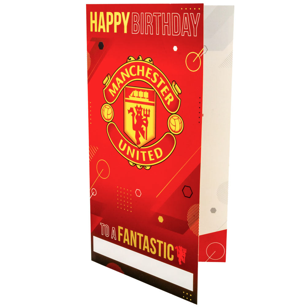 Manchester United FC Personalised Birthday Card LKT Sport Football>Premier League>Manchester United FC Greeting Cards