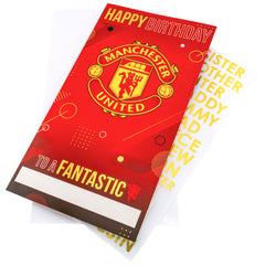 Manchester United FC Personalised Birthday Card LKT Sport Football>Premier League>Manchester United FC Greeting Cards