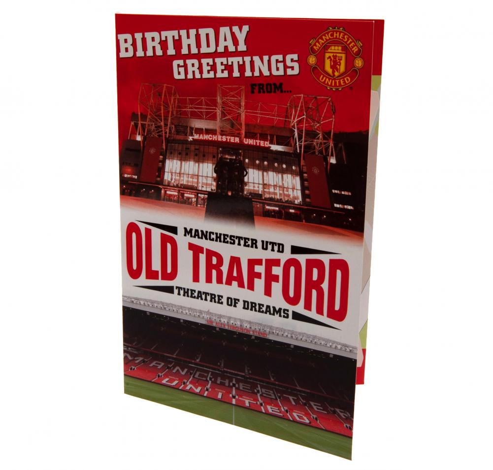 Manchester United FC Pop-Up Birthday Card LKT Sport Football>Premier League>Manchester United FC Greeting Cards