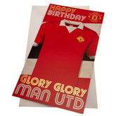 Manchester United FC Retro Shirt Birthday Card LKT Sport Football>Premier League>Manchester United FC Greeting Cards