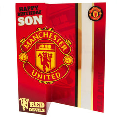 Manchester United FC Son Birthday Card LKT Sport Football>Premier League>Manchester United FC Greeting Cards