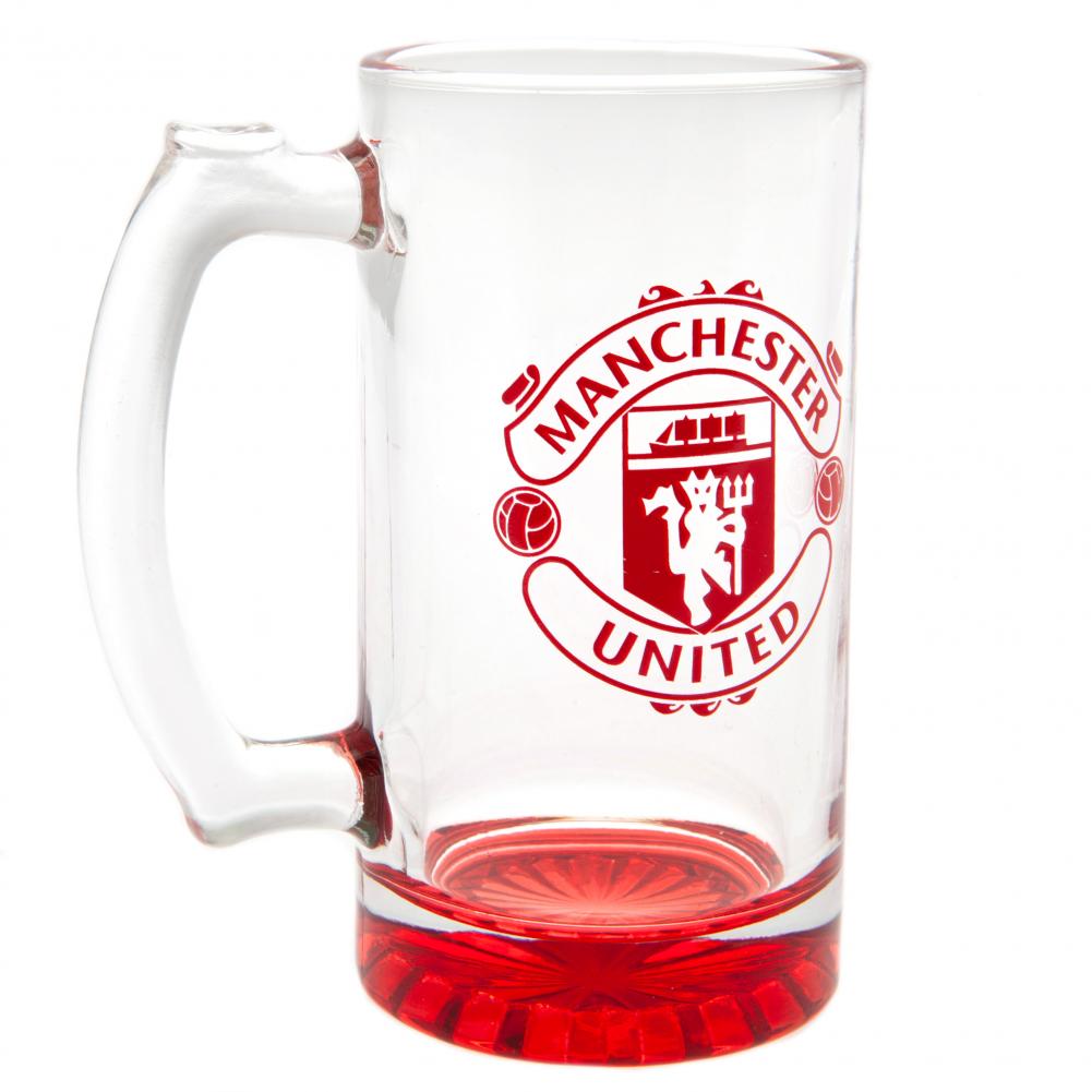 Manchester United FC Stein Glass Tankard LKT Sport Football>Premier League>Manchester United FC Beer Glasses