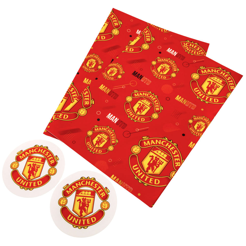 Manchester United FC Text Gift Wrap LKT Sport Football>Premier League>Manchester United FC Gift Wrapping