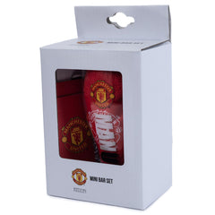Manchester United FC Wordmark Mini Bar Set LKT Sport Football>Premier League>Manchester United FC Drinkware Sets