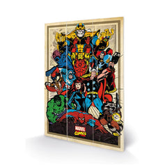 Marvel Comics Wood Print LKT Sport Entertainment>Movies>Marvel Prints