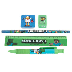 Minecraft 5pc Stationery Set LKT Sport Entertainment>Gaming>Minecraft Stationery