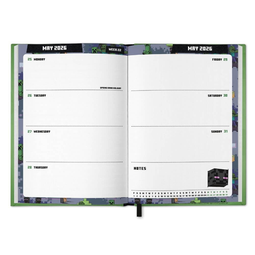 Minecraft A5 Diary 2026 LKT Sport Entertainment>Gaming>Minecraft Planners