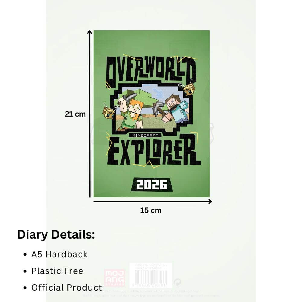 Minecraft A5 Diary 2026 LKT Sport Entertainment>Gaming>Minecraft Planners
