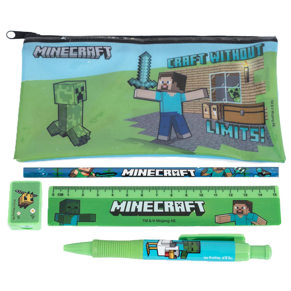Minecraft Bumper Stationery Set LKT Sport Entertainment>Gaming>Minecraft Stationery