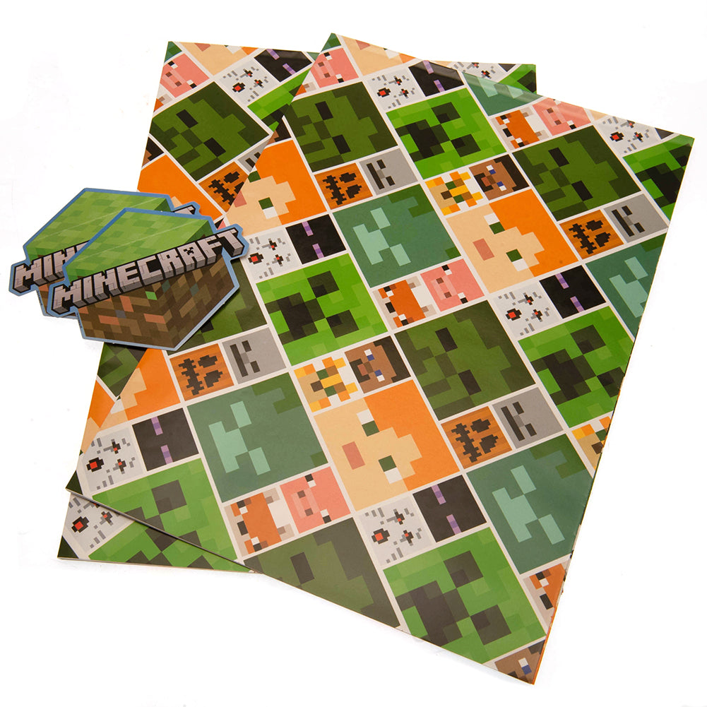 Minecraft Gift Wrap LKT Sport Entertainment>Gaming>Minecraft Wrapping Paper