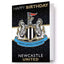 Newcastle United FC 3D Lenticular Birthday Card LKT Sport Vibrant 3D birthday card with stadium artworkFeatures a moving Newcastle crest to stadium imageMessage inside reads 'Hope you have a great day'Official licensed productApprox 23cm x 15cm Greeting C