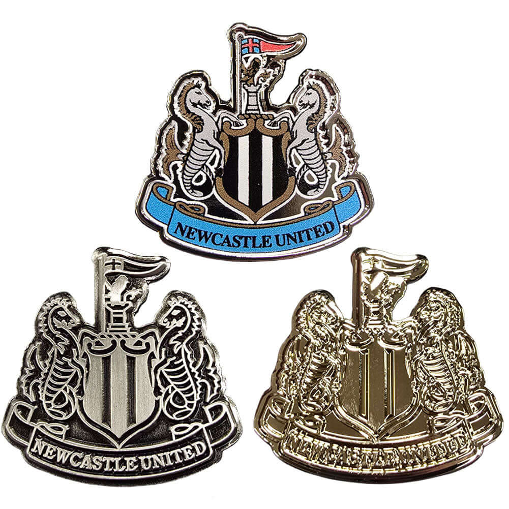 Newcastle United FC 3pc Crest Badge Set LKT Sport Football>Premier League>Newcastle United FC Pins
