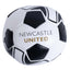 Newcastle United FC 4 inch Soft Ball LKT Sport Textured mini soft ball, ideal for indoor practiceBlack and white ball featuring the Newcastle United FC crest and text in two positionsSoft vinyl cover with polyester stuffingOfficial licensed productApprox