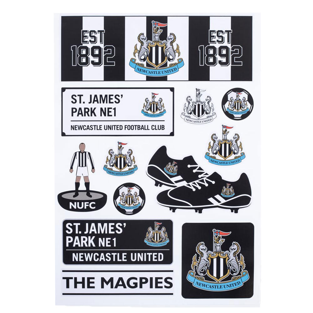 Newcastle United FC A4 Sticker Set LKT Sport Football>Premier League>Newcastle United FC Sports Fan Accessories