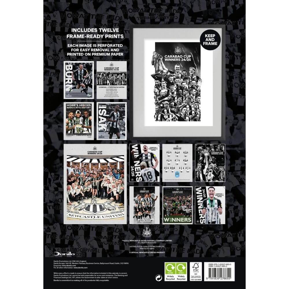 Newcastle United FC Deluxe Calendar 2026 LKT Sport Football>Premier League>Newcastle United FC Wall Calendars